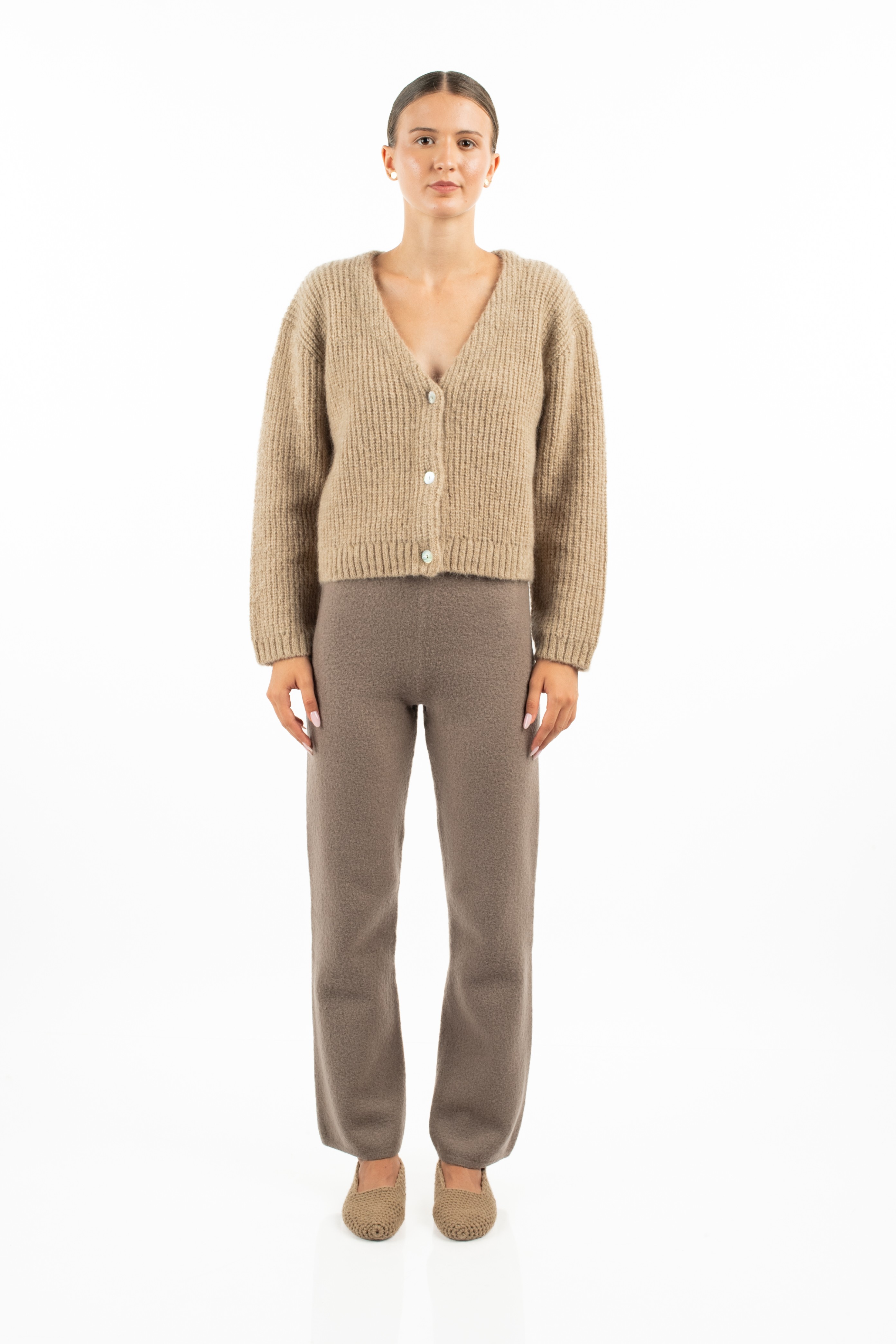 FLORA Cardigan - Sandstone