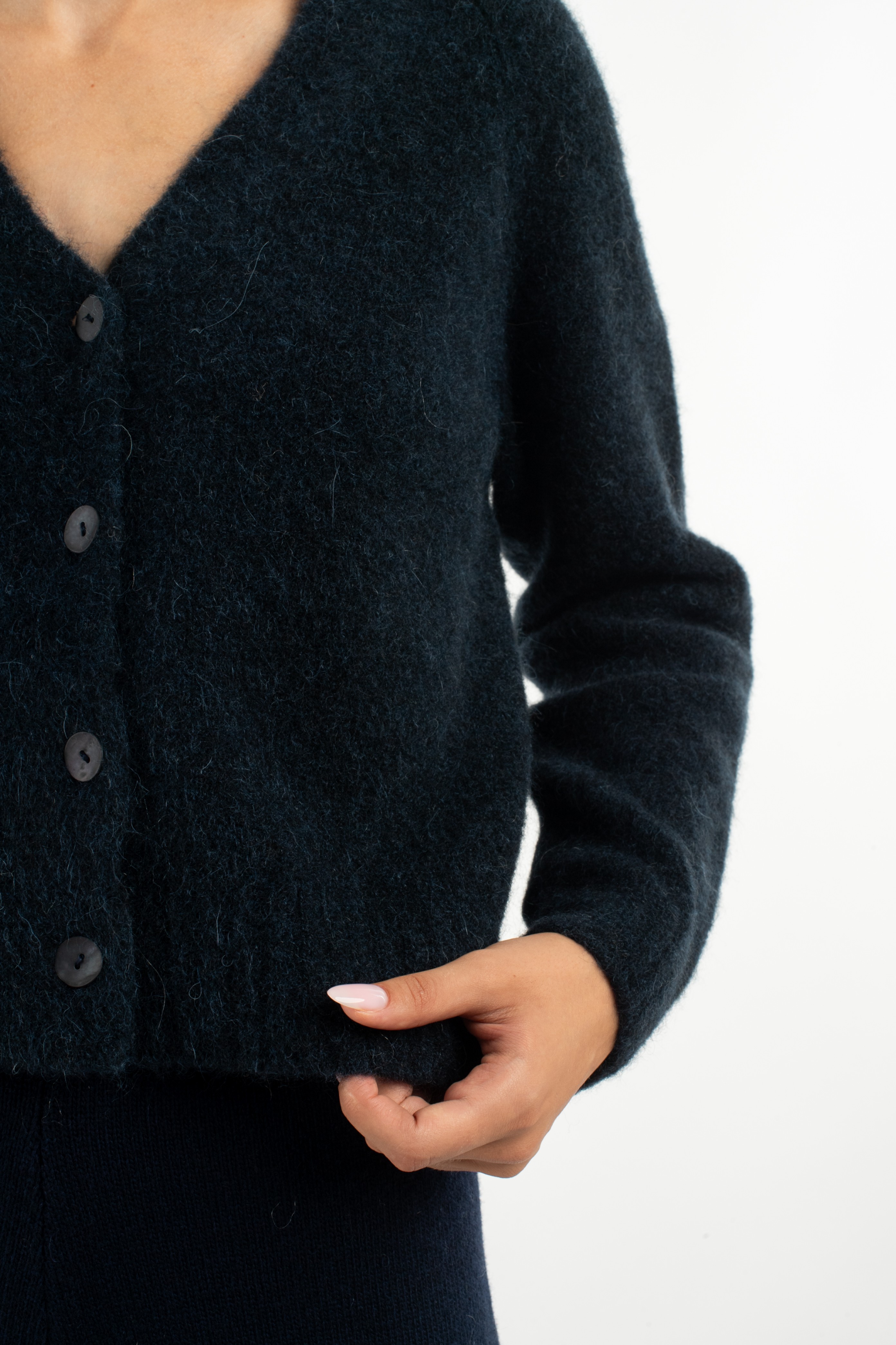 DAISY Cardigan - Ink wool
