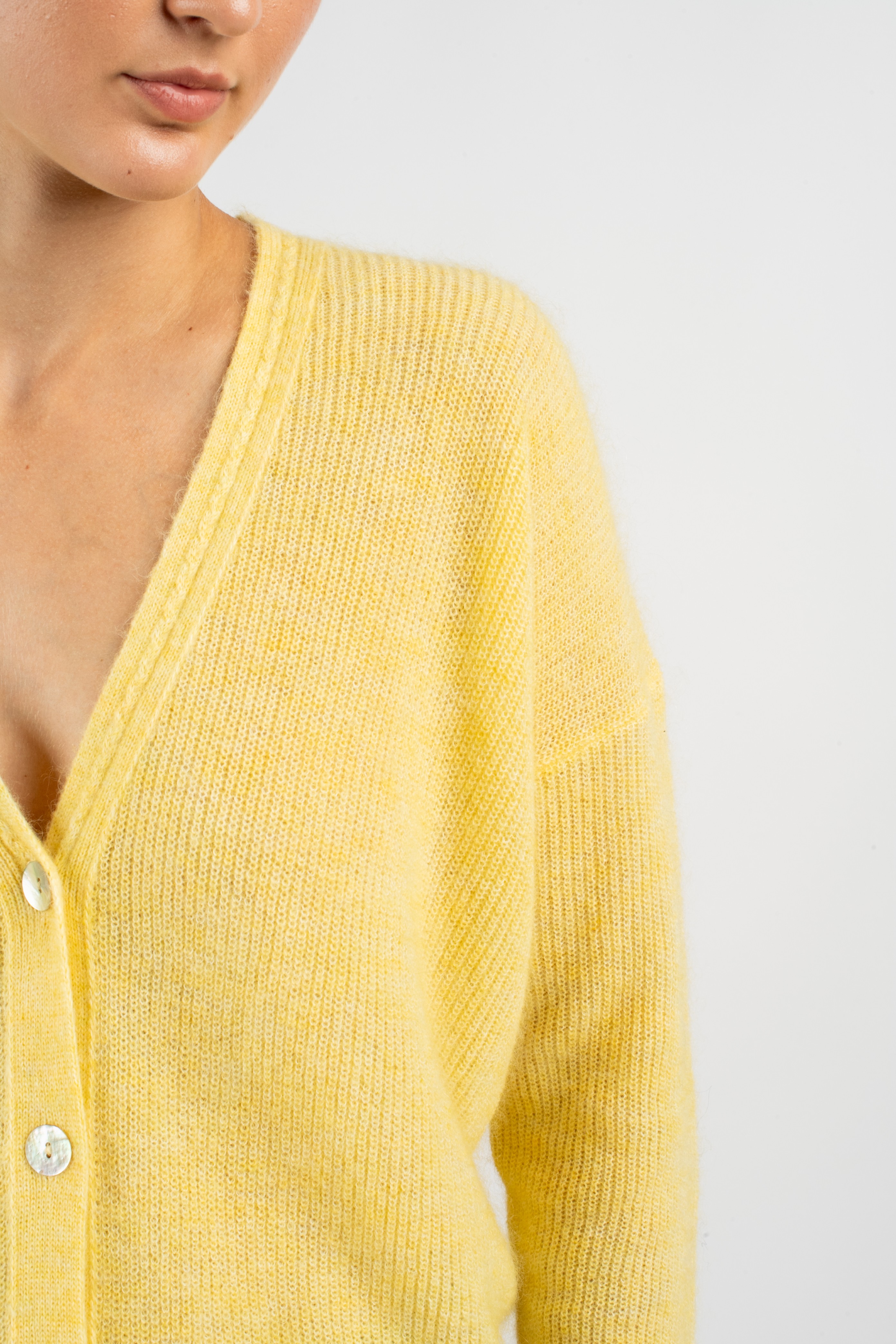 BARBARA Cardigan - Soft marigold