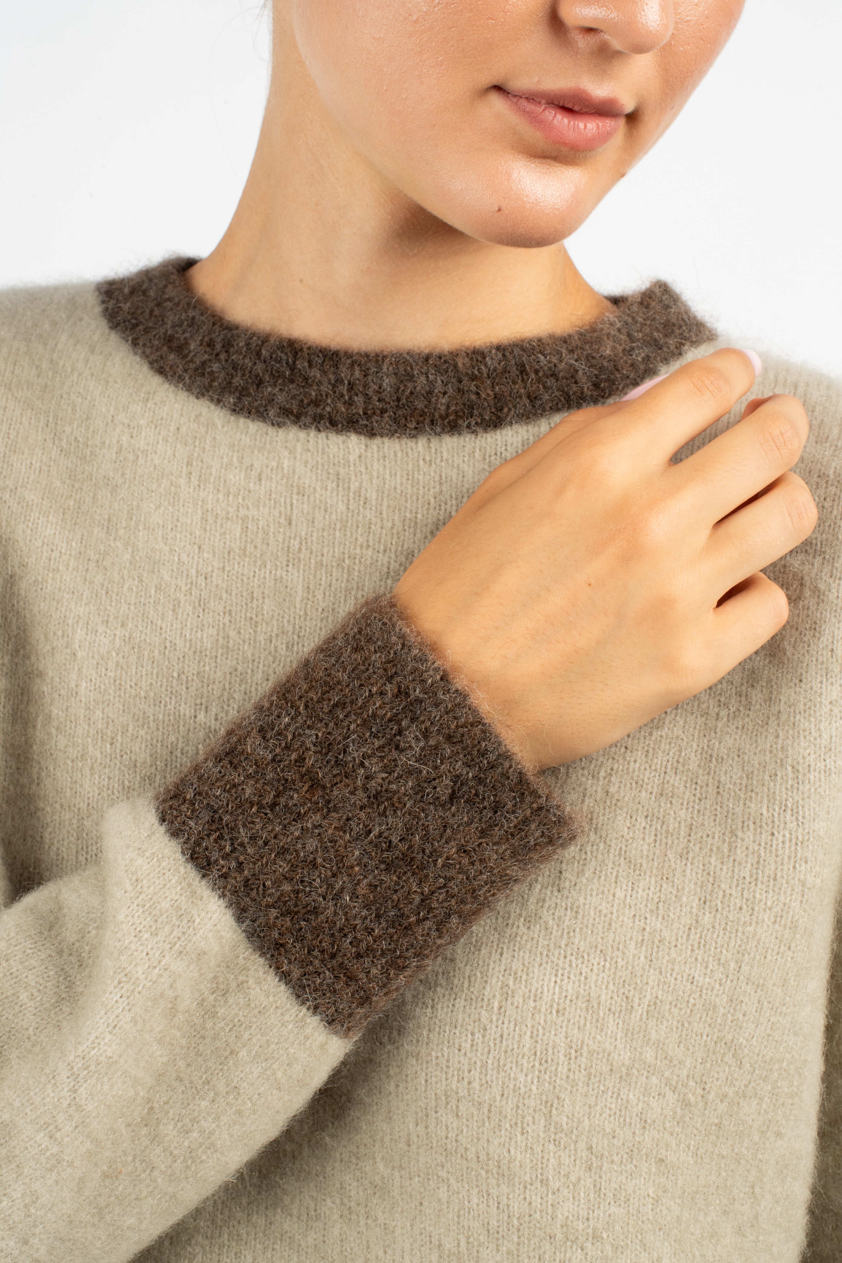 DELPHINE Sweater - Soft hazel
